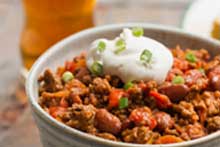 Samuel Adams Beer with Chili